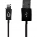 Câble de synchronisation et de charge noir USB/lightning de 2A
