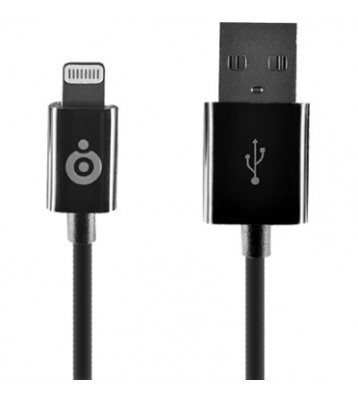 Câble de synchronisation et de charge noir USB/lightning de 2A
