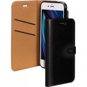 Etui à rabat pour iPhone SE (2020)/8/7/6/6S en cuir noir