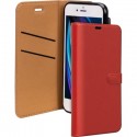 Etui à rabat pour iPhone SE (2020)/8/7/6/6S en cuir rouge