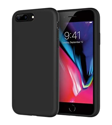 Coque pour iPhone 7+/8+ en silicone noir