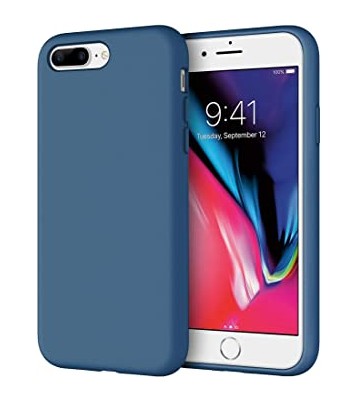 Coque pour iPhone 7+/8+ en silicone bleu