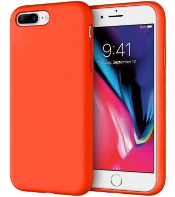 Coque pour iPhone 7+/8+ en silicone rouge