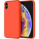 Coque pour iPhone X/XS en silicone Rouge