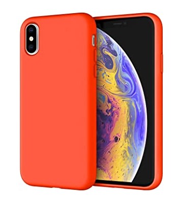 Coque pour iPhone X/XS en silicone Rouge