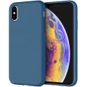 Coque pour iPhone X/XS en silicone bleu