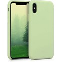 Coque pour iPhone X/XS en silicone verte